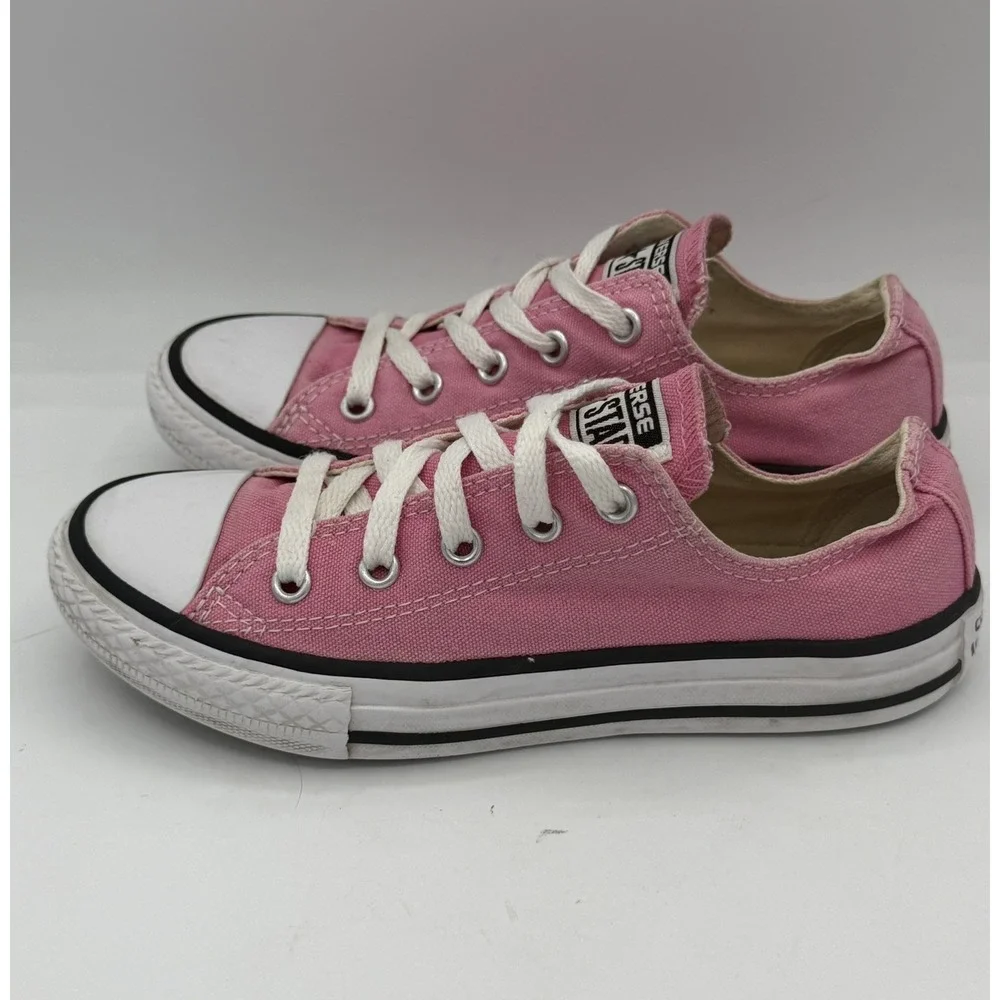Converse All Star Shoe Youth Pink Chuck Taylor In Pink Canvas Size 1